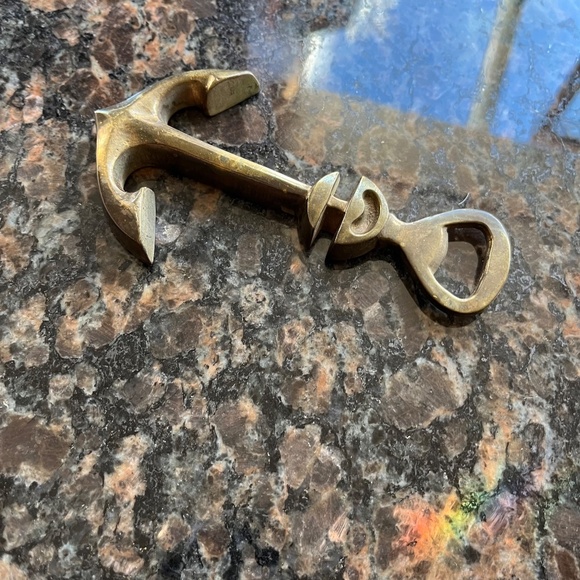 Vintage Brass Anchor Bottle Opener - Picture 3 of 5